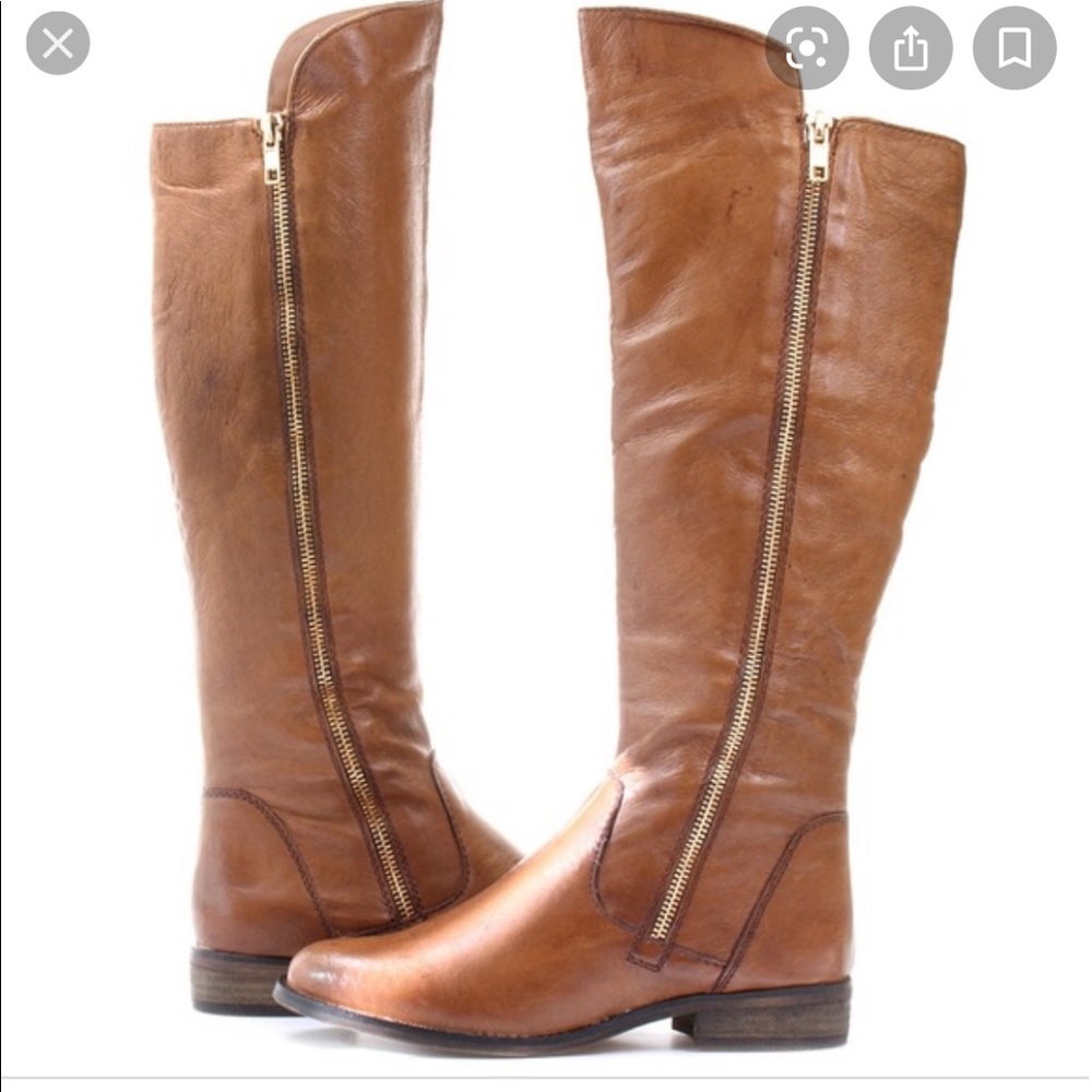 Shawny Cognac Tall Boots